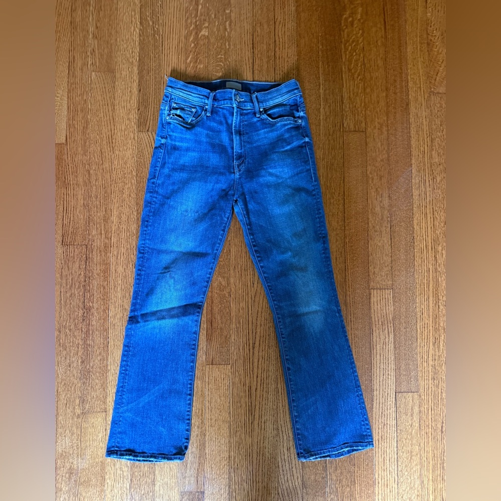 MOTHER Straight Leg Women’s Jeans in True Blue